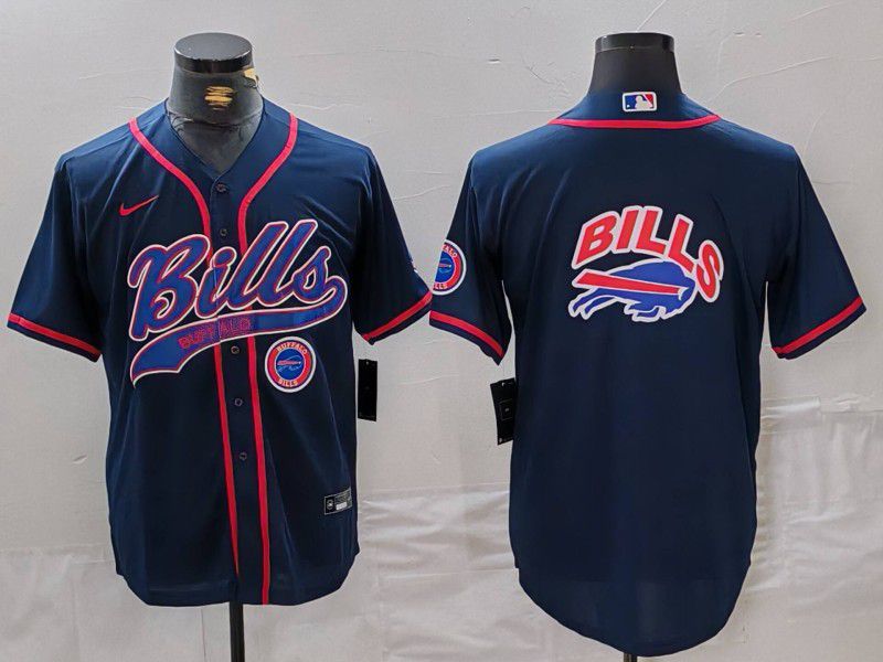 Men Buffalo Bills Blank Blue Joint Name 2024 Nike Limited NFL Jersey style 3->buffalo bills->NFL Jersey